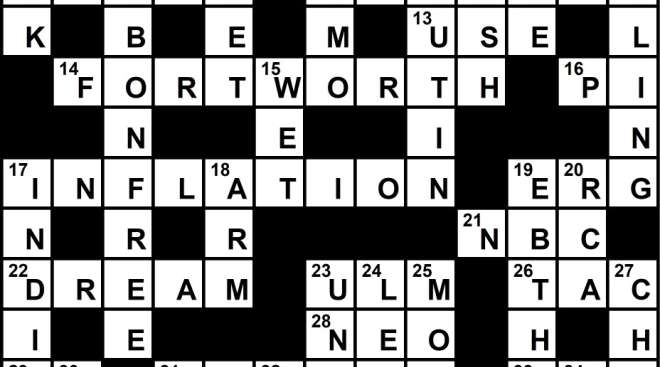 Crossword solution