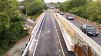 Highway roadwork in Connecticut