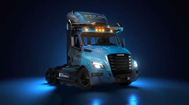 Daimler Truck autonomous, battery-electric Freightliner eCascadia