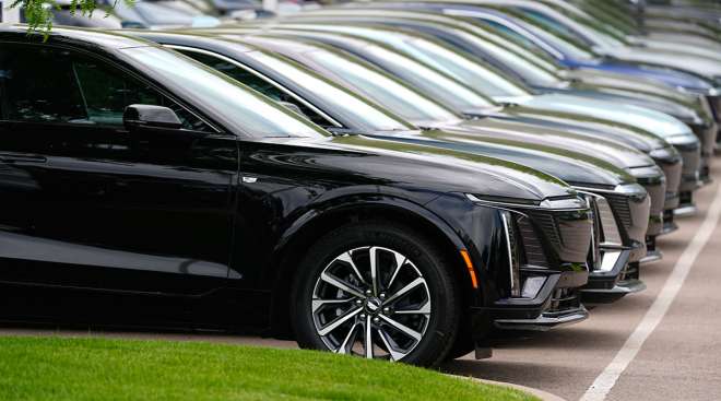 Vehicles at dealer lot