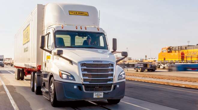 J.B. Hunt truck