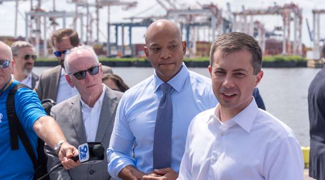 Pete Buttigieg, Wes Moore, Paul Wiedefeld