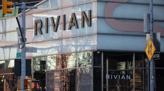 A Rivian showroom