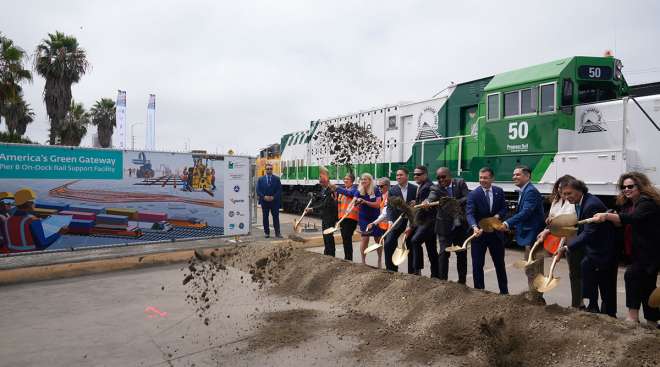 Groundbreaking for Long Beach port rail project