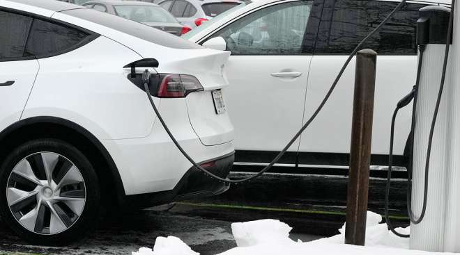 Tesla vehicles charging